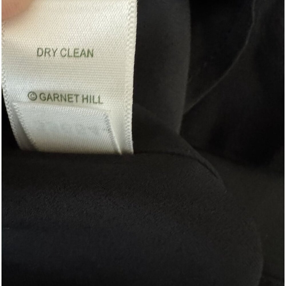 Garnet Hill black dress  v-neck viscose loose relaxed fit lagenlook size 6 - Picture 7 of 8